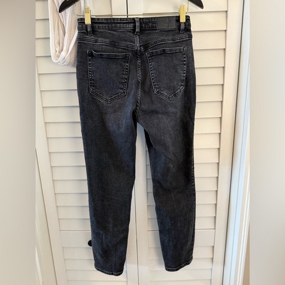 Zara Faded Black High Rise Straight Leg Women's Jeans Size 6 - Picture 4 of 5